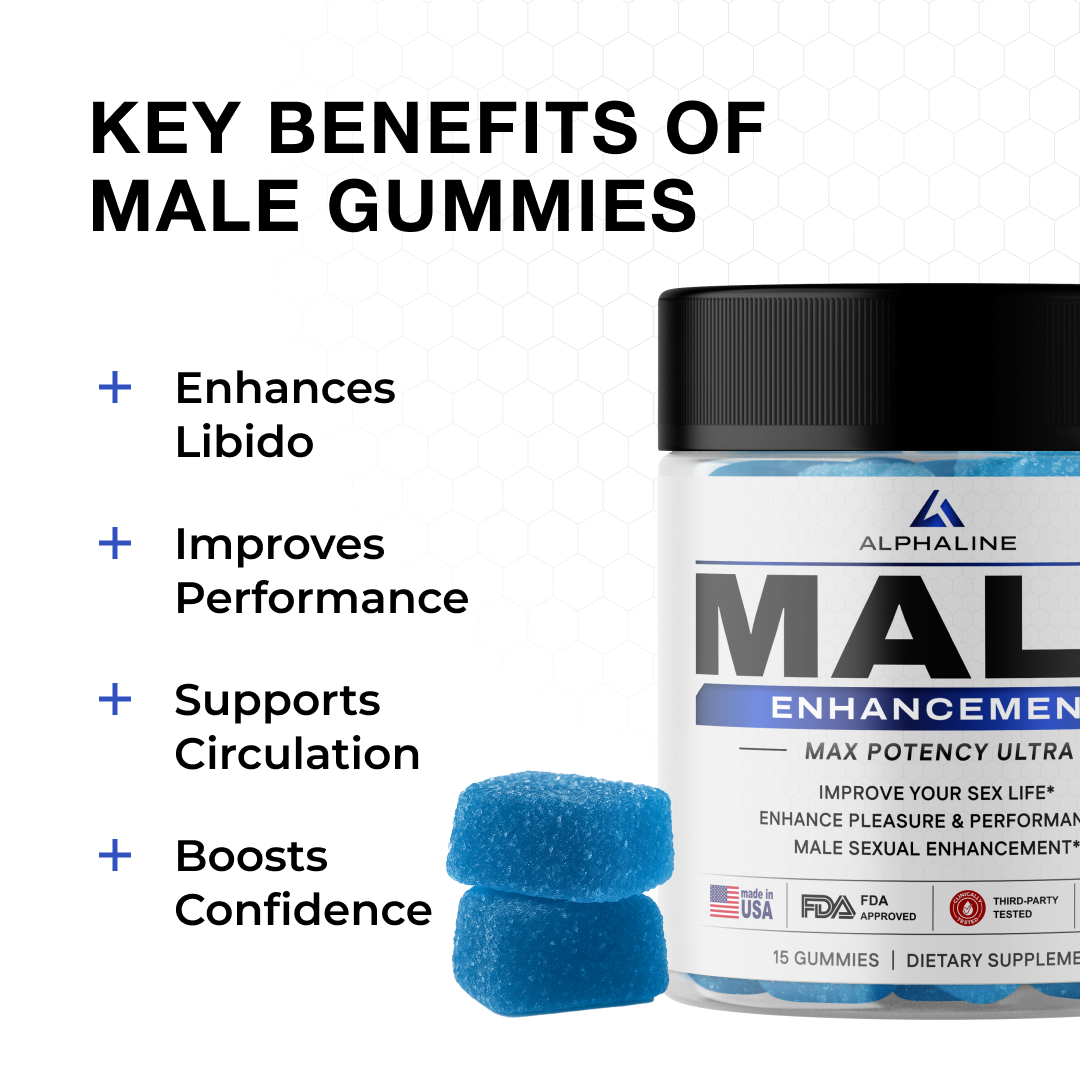 Gomitas para mejorar el rendimiento masculino ALPHALINE