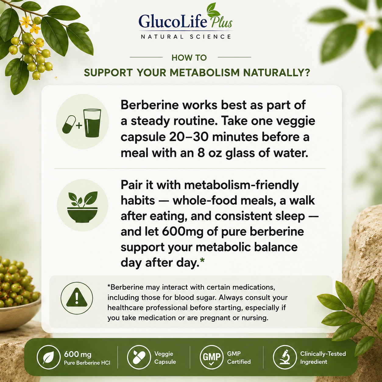 GlucoLife Plus Berberine HCI