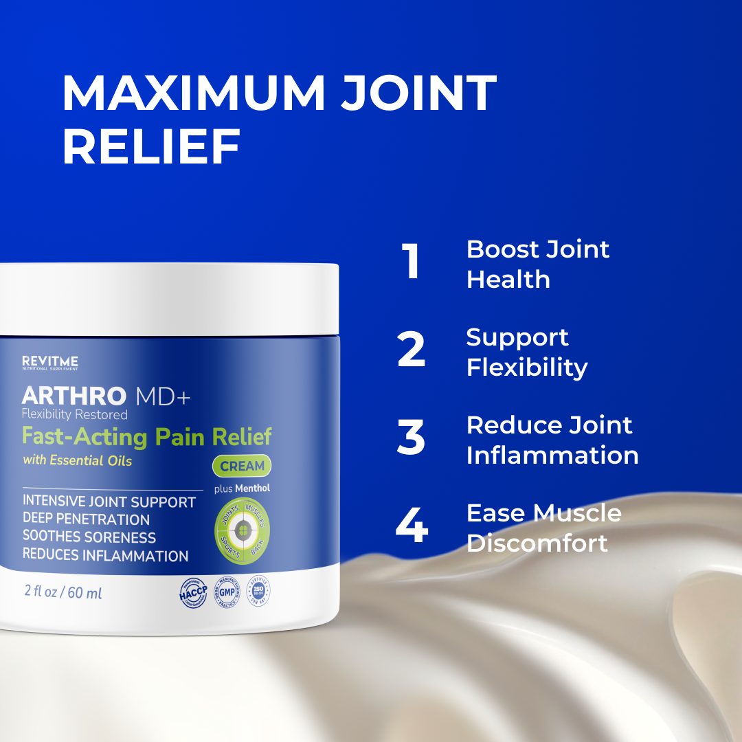 ARTHRO MD+ Fast-Acting Pain Relief Cream by RevitMe